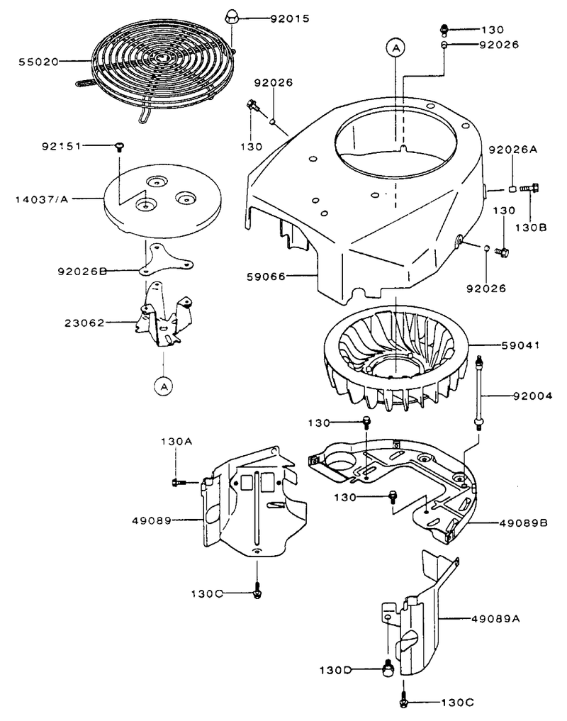 Cooling Equipment Assembly Kawasaki Fh500v As10