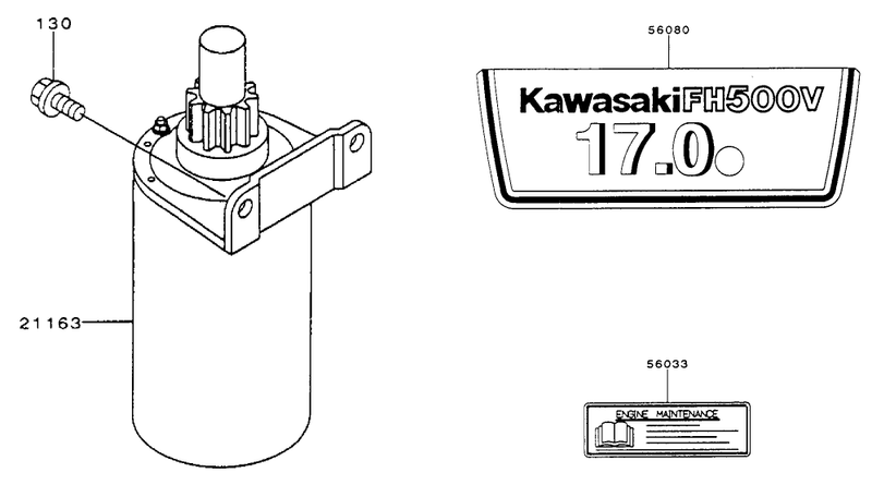Starterdecals Kawasaki Fh500v As10