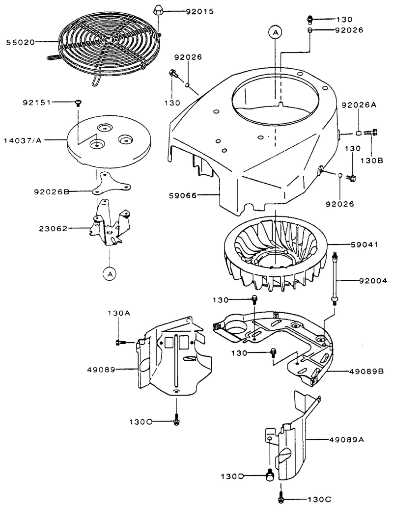 Cooling Equipment Assembly Kawasaki Fh500v As10
