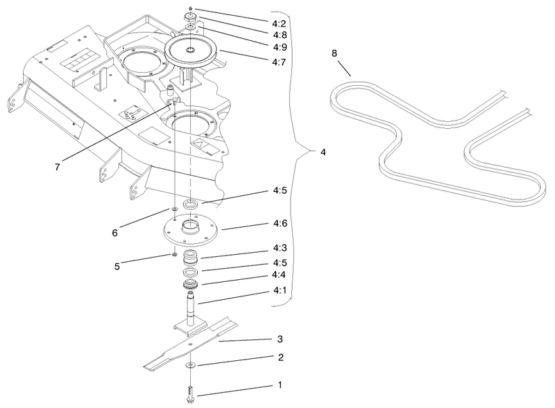52in Deck Spindle Assembly