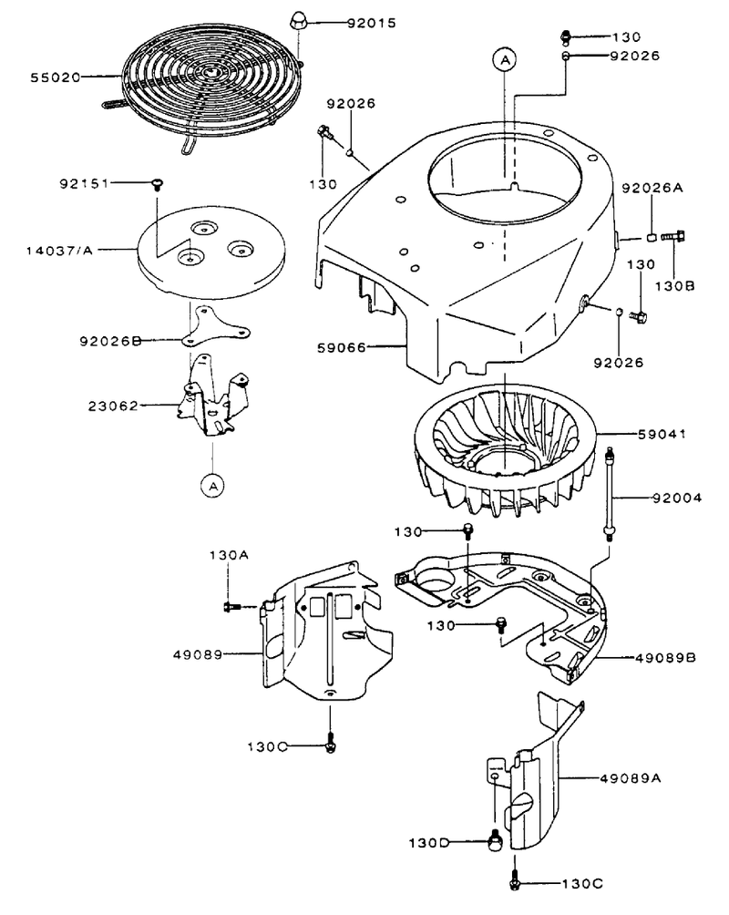Cooling Equipment Assembly Kawasaki Fh601v S07