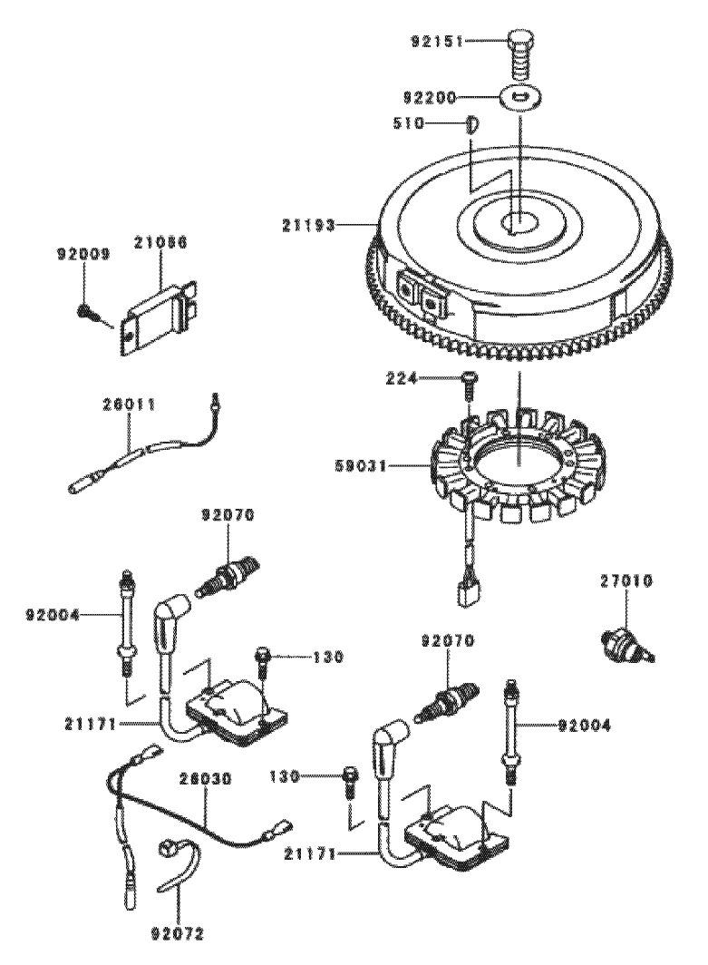 Electric Equipment Assembly Kawasaki Fh601v S07