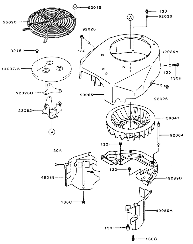 Cooling Equipment Assembly Kawasaki Fh601v S07