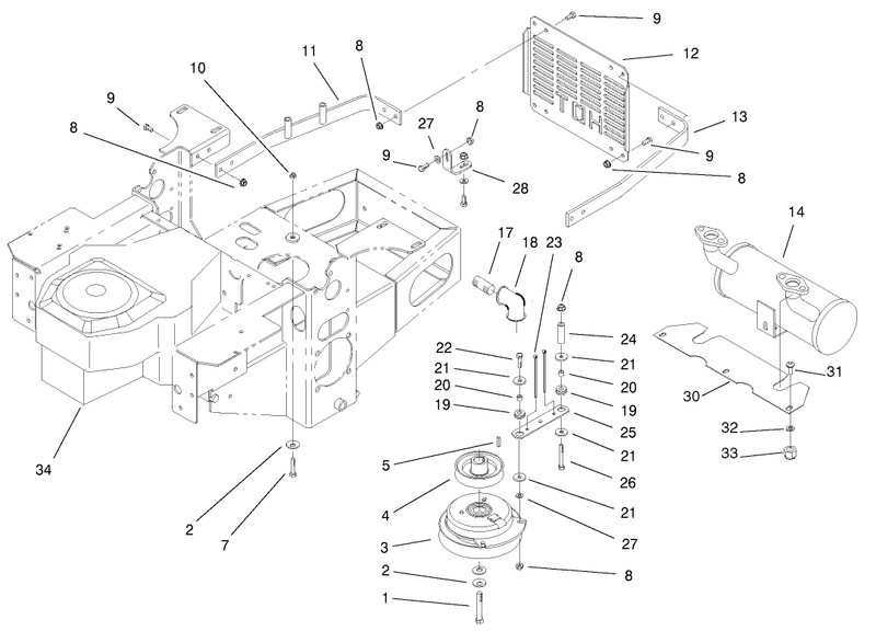 Engine And Clutch Assembly