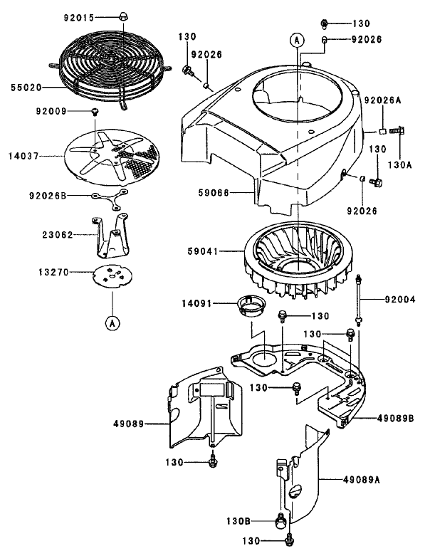 Cooling Equipment Assembly Kawasaki Fh680v As10