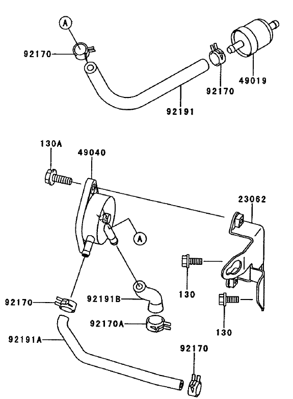 Fuel Tankfuel Valve Assembly Kawasaki Fh680v As10