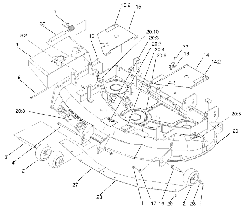 44in Deck Assembly