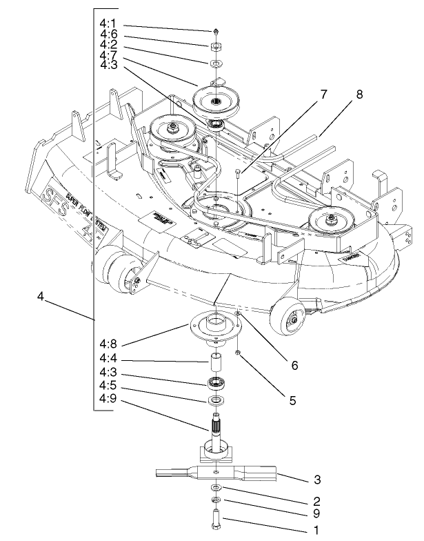 44in Deck Spindle Assembly