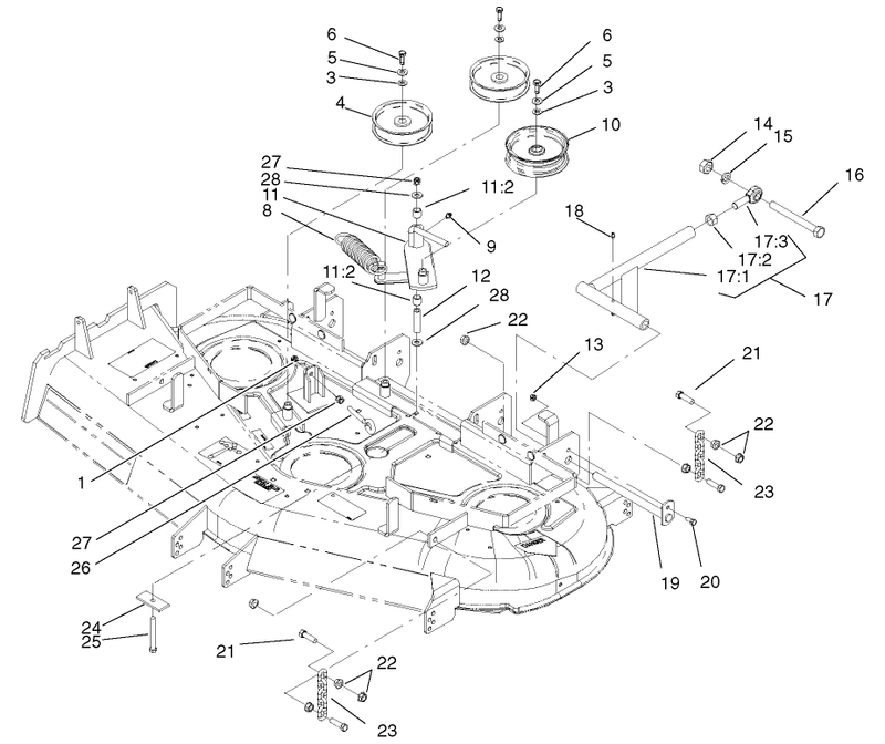 Idler Pulleyslift Strut Chains Assembly