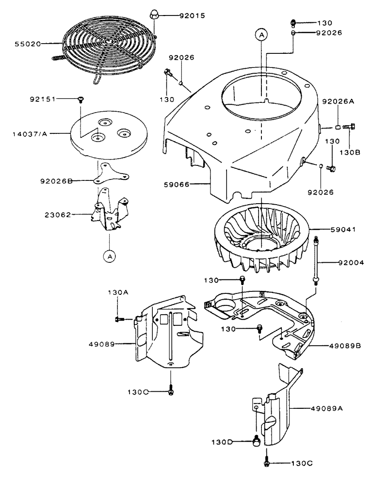 Cooling Equipment Assembly Kawasaki FH500V ES10