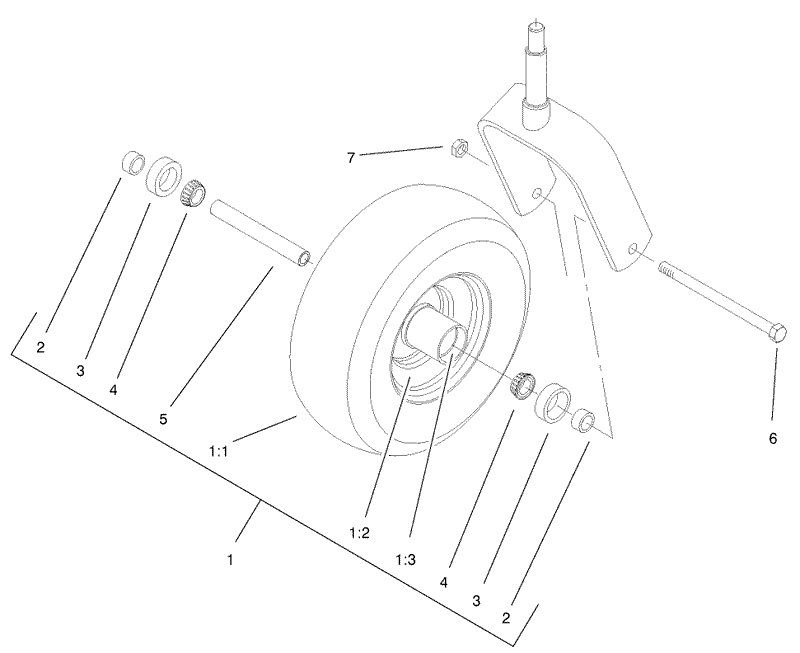 Caster Wheel Assembly No 1 634662