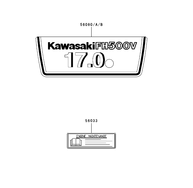 Label Assembly Kawasaki FH500V ES10