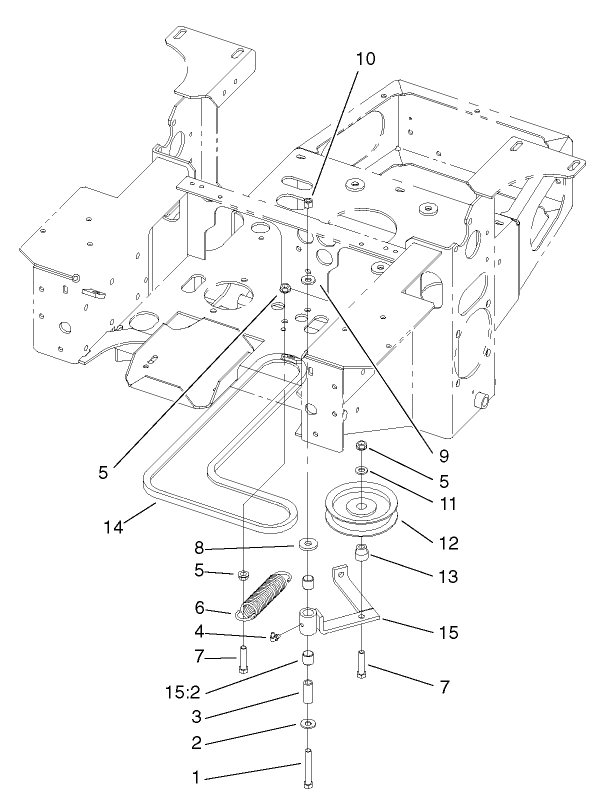 Pump Idler and Belt Assembly
