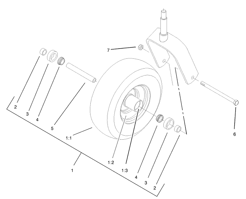 Caster Wheel Assembly No 1 634662