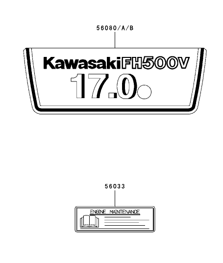 Label Assembly Kawasaki FH500V ES10