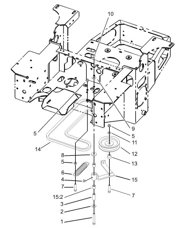 Pump Idler and Belt Assembly