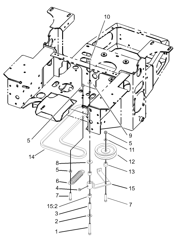 Pump Idler and Belt Assembly