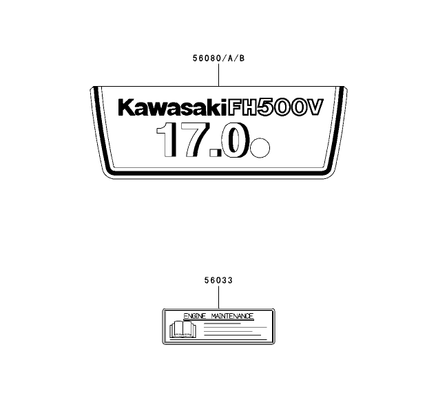 Label Assembly Kawasaki FH500V ES10