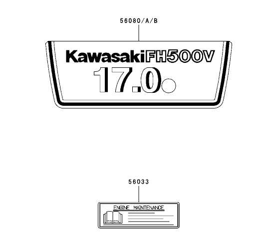 Label Assembly Kawasaki FH500V ES10