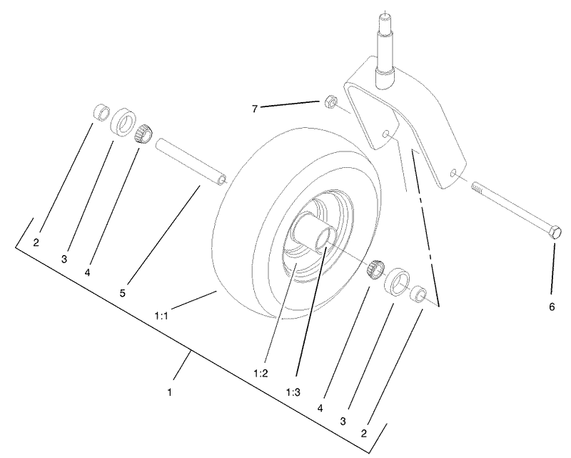 Caster Wheel Assembly No 1 634662