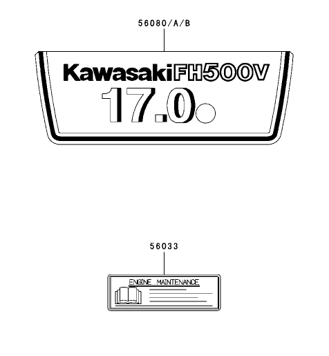 Label Assembly Kawasaki FH500V ES10