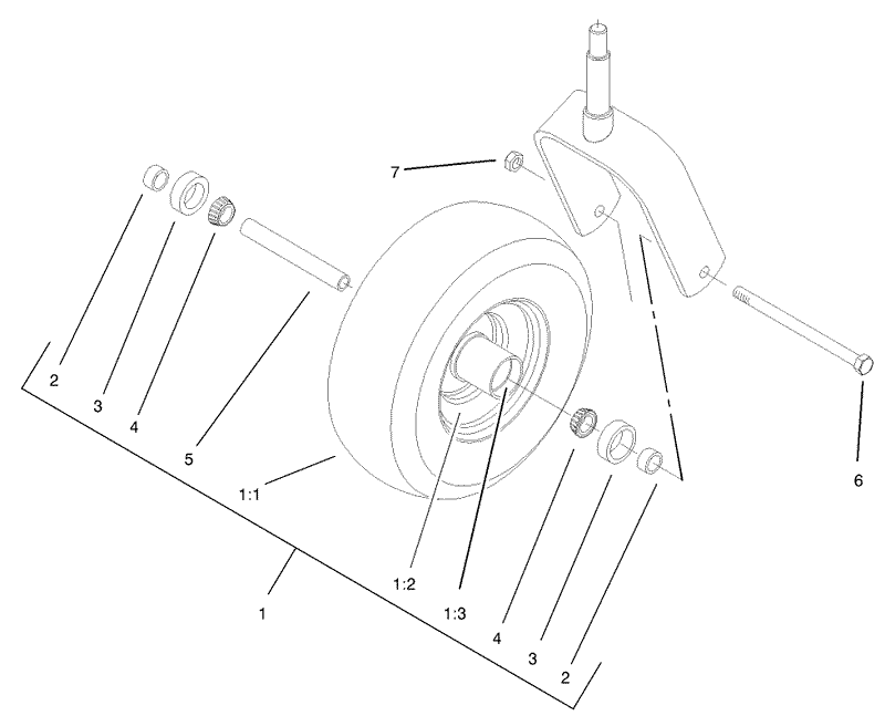 Caster Wheel Assembly No 1 634662