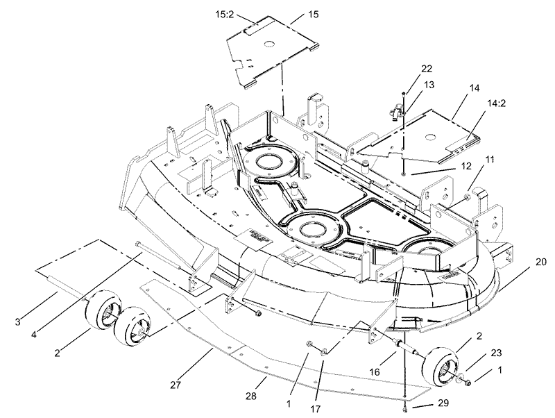 Deck and Wheel Gage Assembly