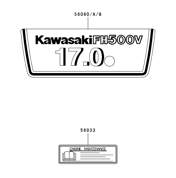 Label Assembly Kawasaki FH500V ES10