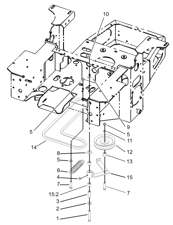 Pump Idler and Belt Assembly