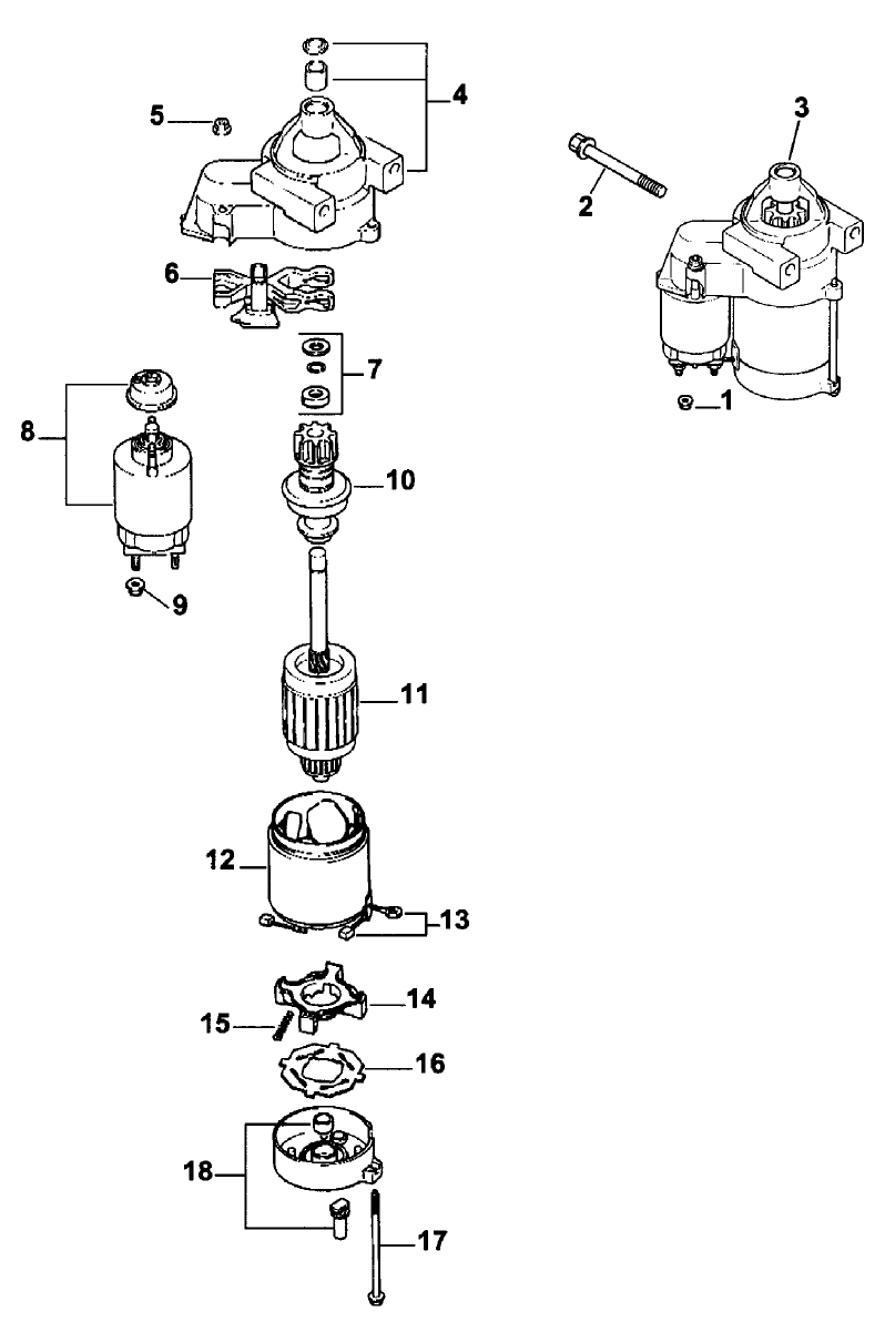 STARTING SYSTEM ASSEMBLY