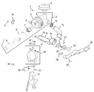 Air IntakeFiltration Assembly Kohler CV20S PRO 65593