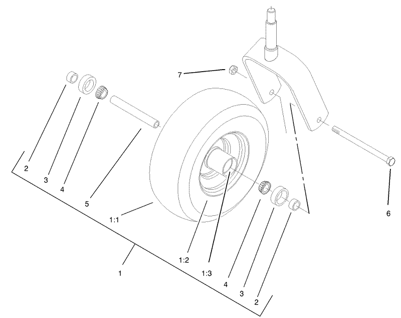 Caster Wheel Assembly No 1 634662