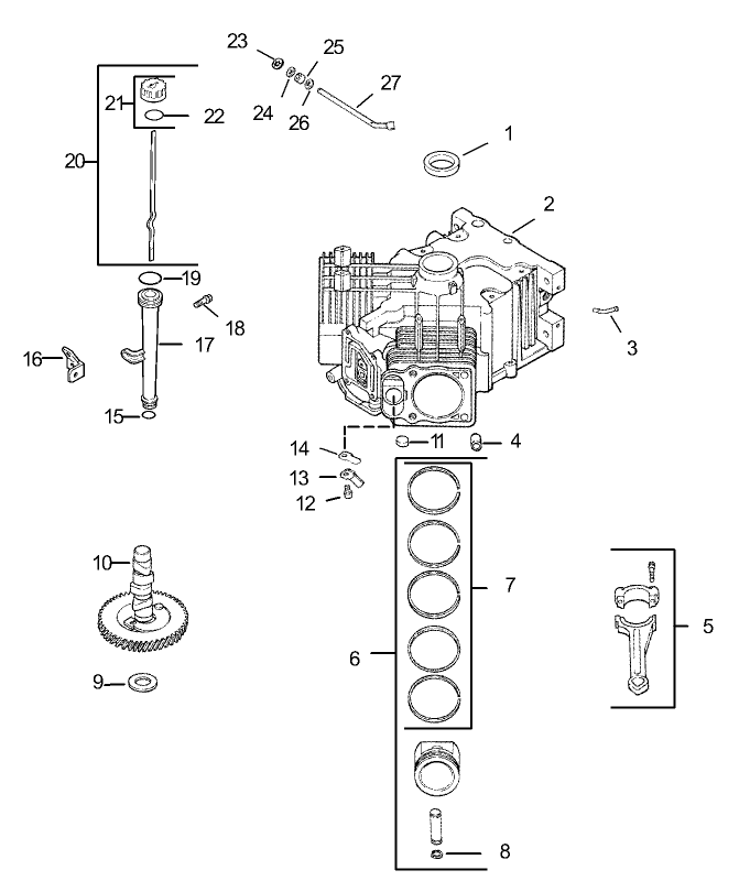 Crankcase Assembly Kohler CV20S PRO 65593