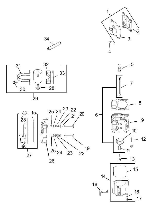 HeadValveBreather Assembly Kohler CV20S PRO 65593