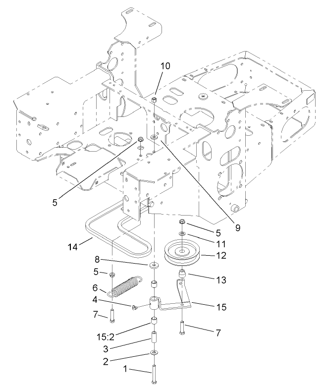 Pump Idler and Belt Assembly