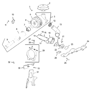 Air IntakeFiltration Assembly Kohler CV20S PRO 65593