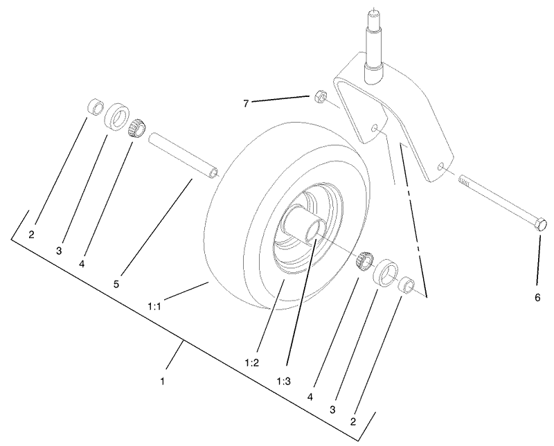 Caster Wheel Assembly No 1 634662