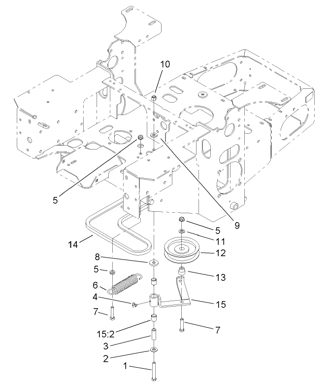 Pump Idler and Belt Assembly