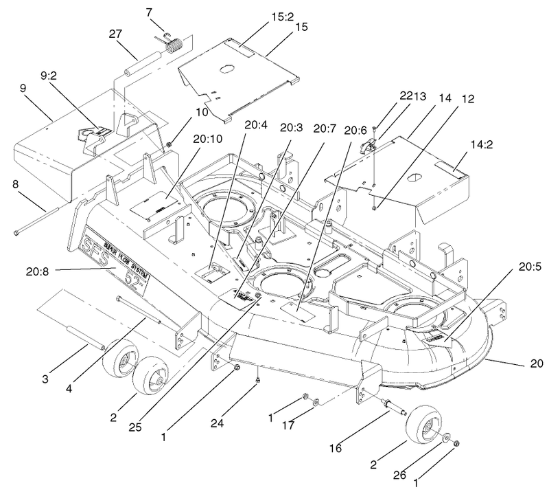 52in Deck Assembly