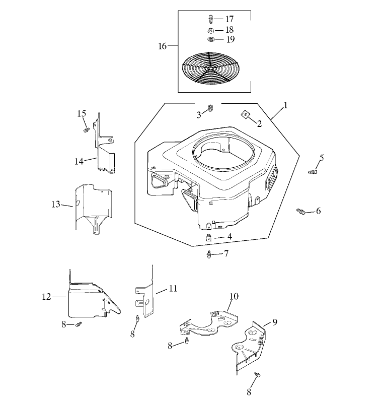 Group 6 Blower Housing Assembly Kohler CV20S PS65585