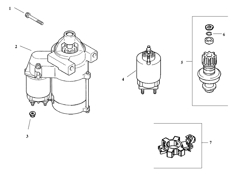 Group 7 Starter Assembly Kohler CV20S PS65585