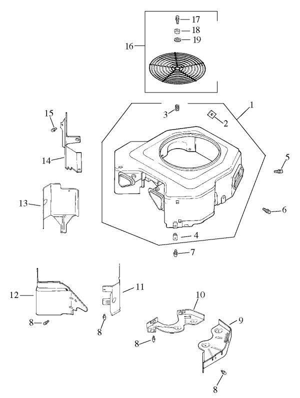 Group 6 Blower Housing Assembly Kohler CV20S PS65585