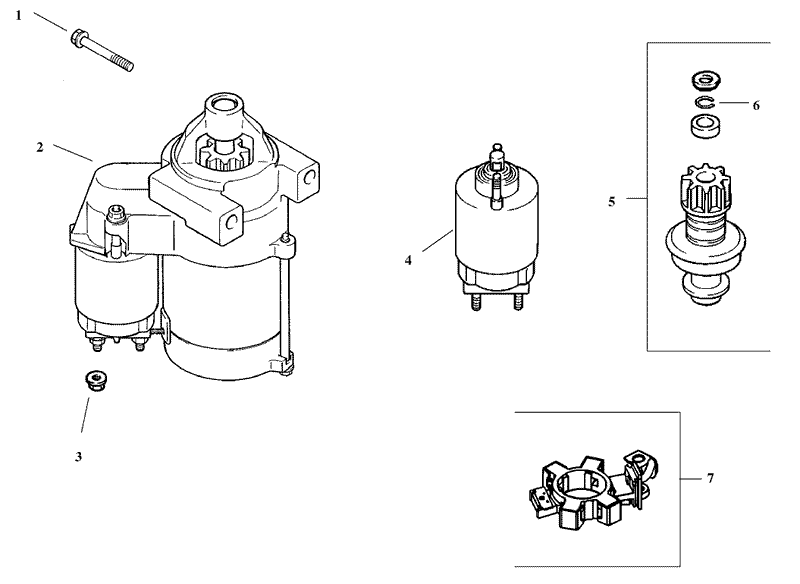Group 7 Starter Assembly Kohler CV20S PS65585