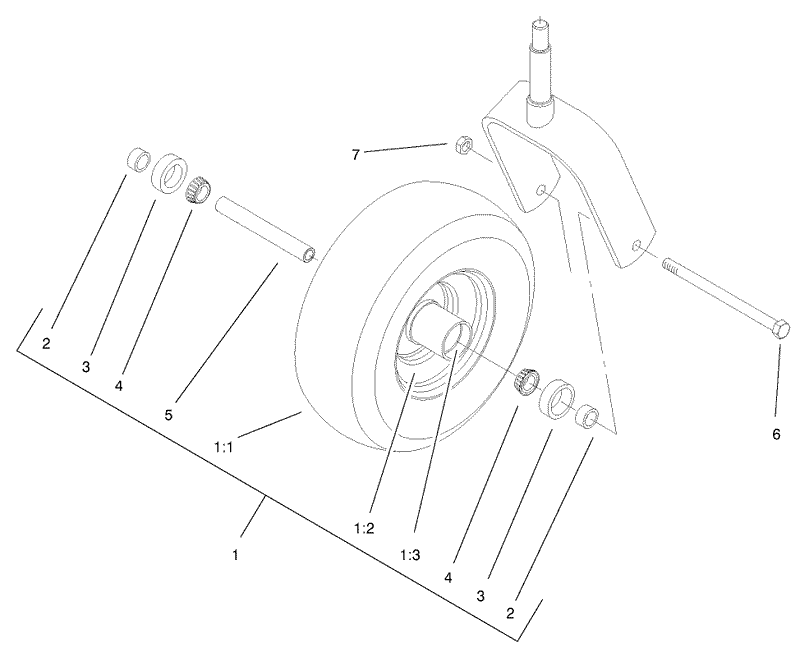 Caster Wheel Assembly No 1 634662