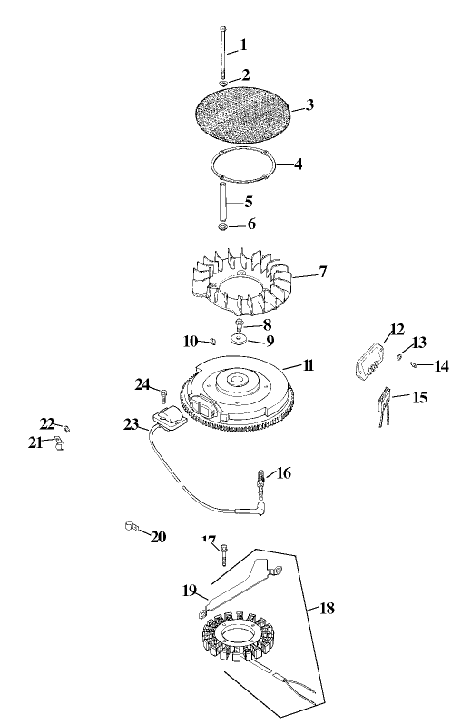 Group 5 IgnitionCharging Assembly Kohler CV20S PS65585