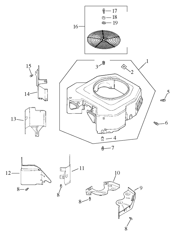 Group 6 Blower Housing Assembly Kohler CV20S PS65585