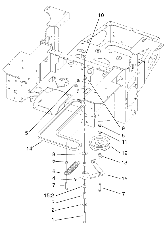 Pump Idler and Belt Assembly