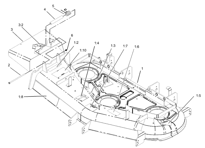 Deck and Deflector Assembly No 106 5876