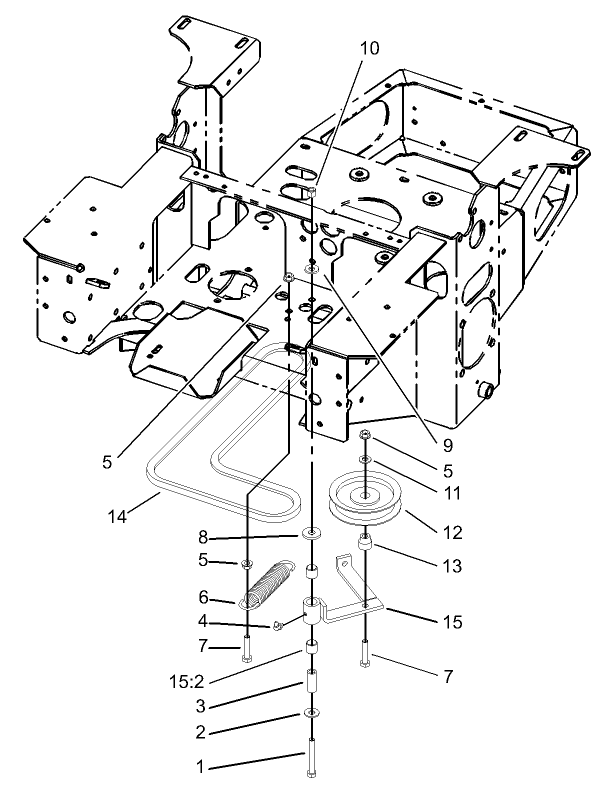 Pump Idler and Belt Assembly