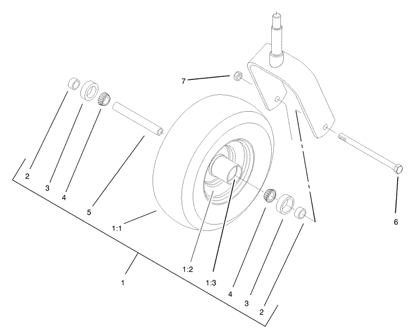 Caster Wheel Assembly No 1 634662